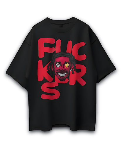 FUCKERS - OVERSIZE  BLACK