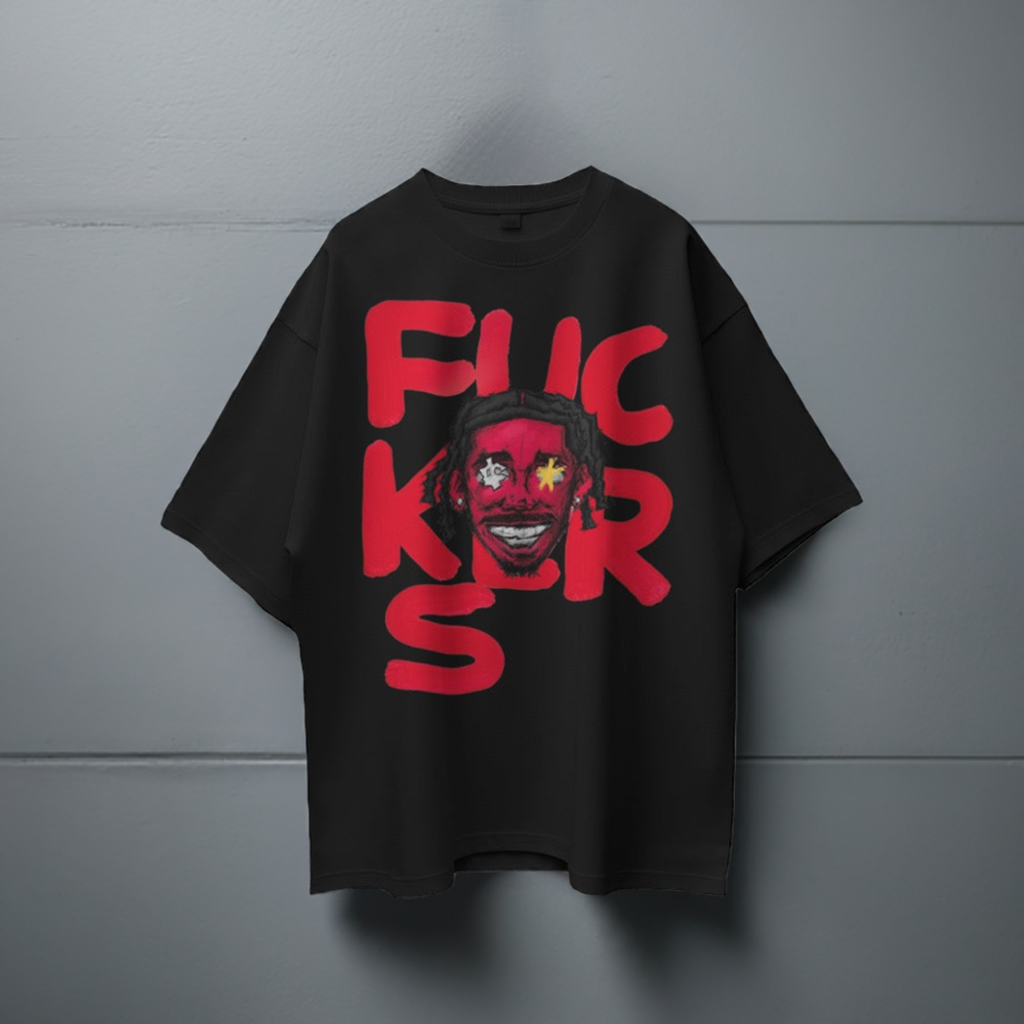 FUCKERS - OVERSIZE  BLACK